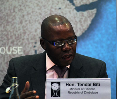 Tendia Biti Finance Minister
